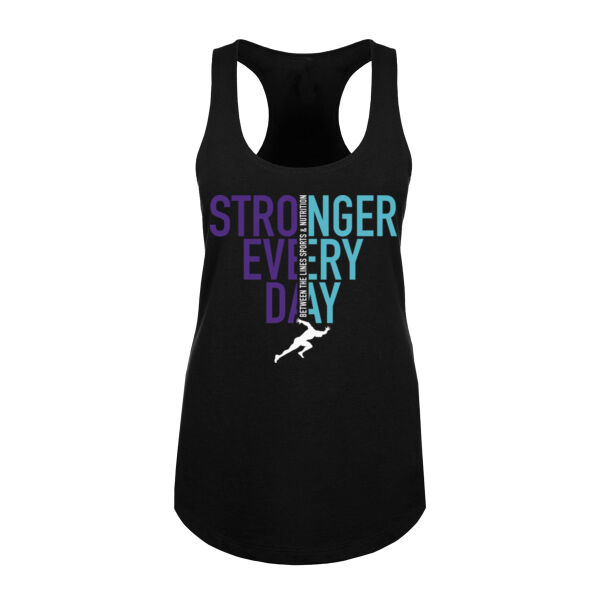 STRONGER EVERY DAY - WOMEN'S FITTED TANK TOP Thumbnail